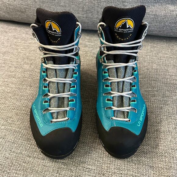 EUC La Sportiva Trango Tower GTX Womens 7.5 Mountaineering Boots GoreTex Emerald - Picture 15 of 16